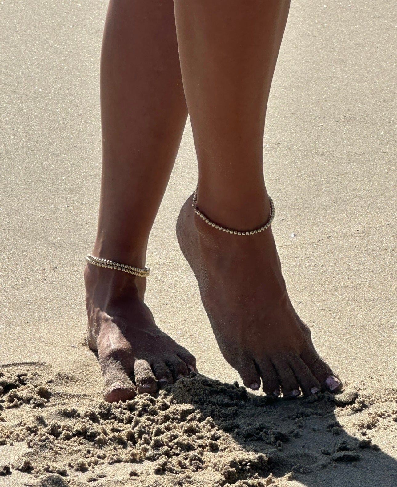 BALLER 3MM BEADED ANKLET
