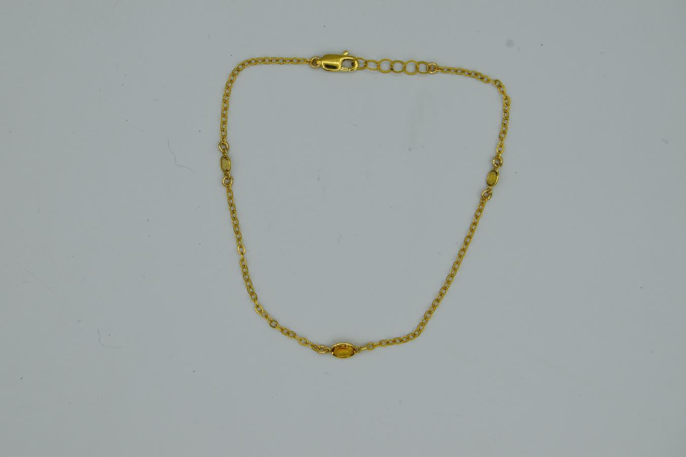 CUSTOMIZABLE GEMSTONE ANKLET