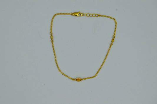 CUSTOMIZABLE GEMSTONE ANKLET
