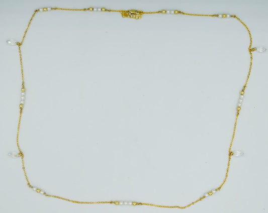 DIAMONDS + PEARLS BELLY CHAIN