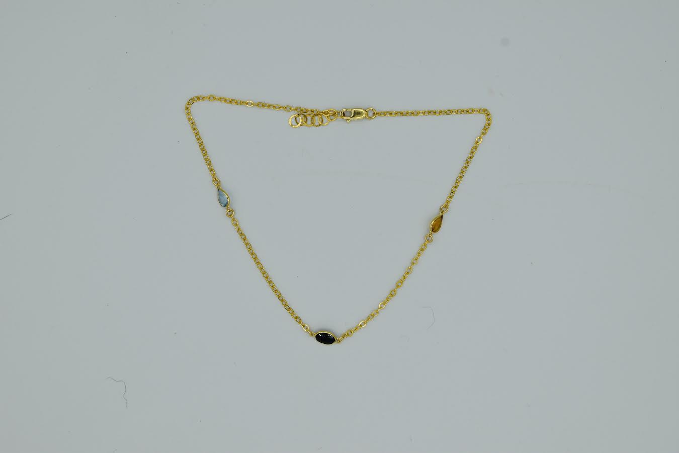 CUSTOMIZABLE GEMSTONE ANKLET