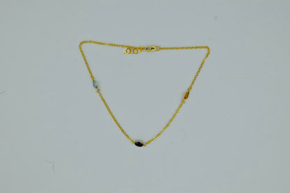 CUSTOMIZABLE GEMSTONE ANKLET
