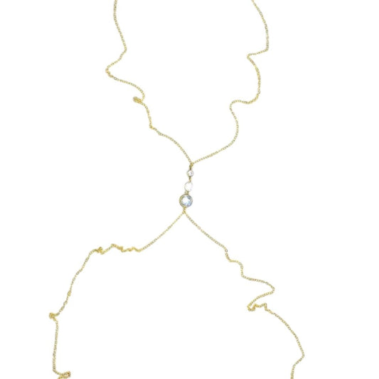 DIVINE 3 CRYSTAL BODY CHAIN